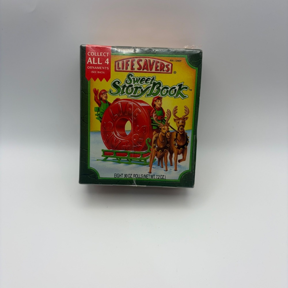 Vintage 1993 Life Savers Sweet Story Book Limited Edition Christmas Ornament Box
